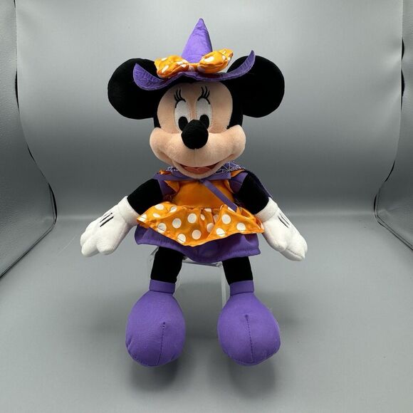 Hallmark Exclusive Minnie Mouse Disney Halloween Costume Witch Cape Plush 14" - Picture 1 of 13